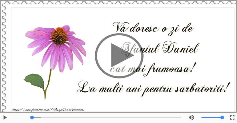 De Sfantul Daniel, La multi ani sarbatoritilor!