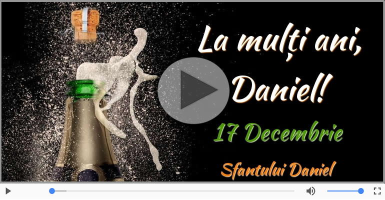 La multi ani cu sanatate de Sfantul Daniel!