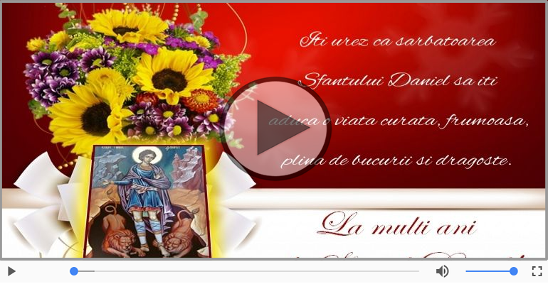 La multi ani de Sfantul Daniel!