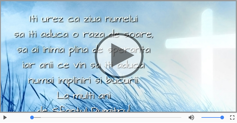 La multi ani de Sfantul Dumitru!