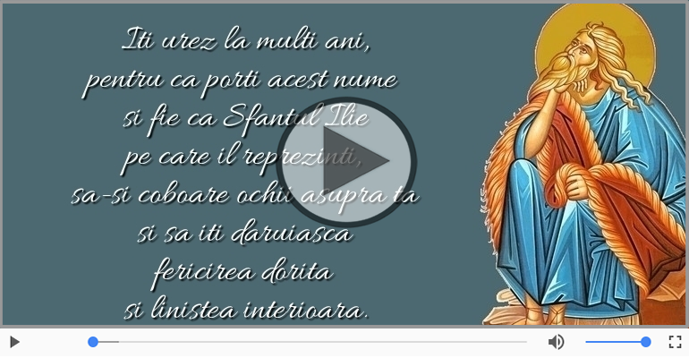 La multi ani, de sfantul Ilie!