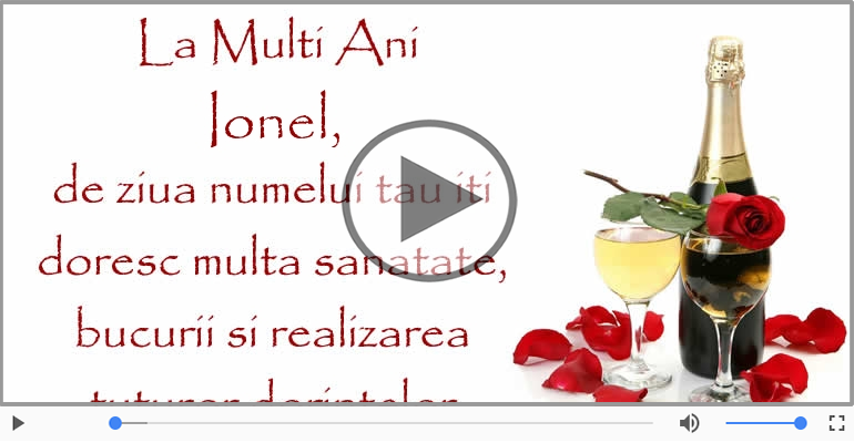 Felicitare muzica de Sfantul Ioan!