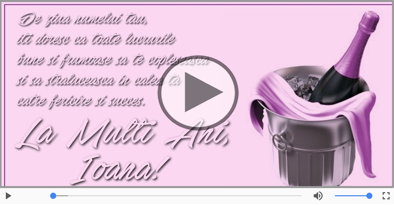 De Sfantul Ioan, La multi ani sarbatoritilor!