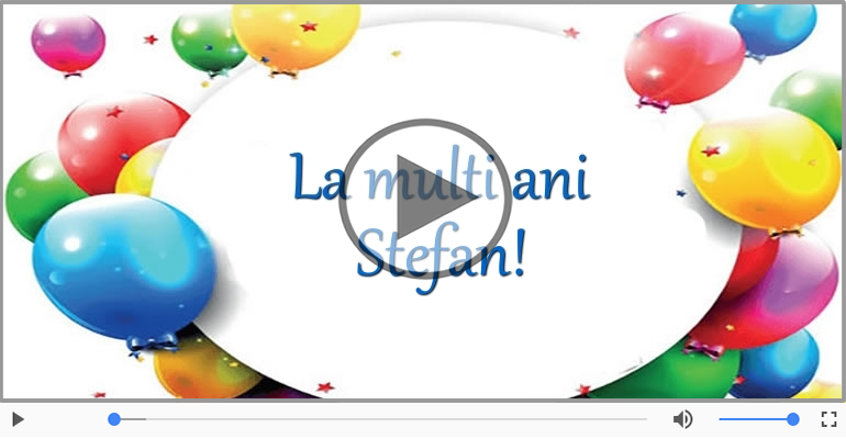 La multi ani de Sfantul Stefan!