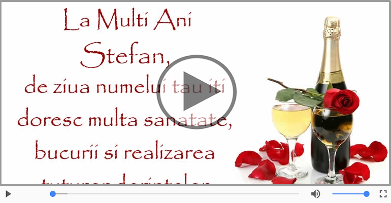 La multi ani de Sfantul Stefan!