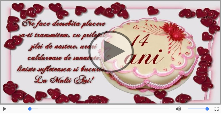 La multi ani 14 ani! Melodia: La multi ani versiunea originala!