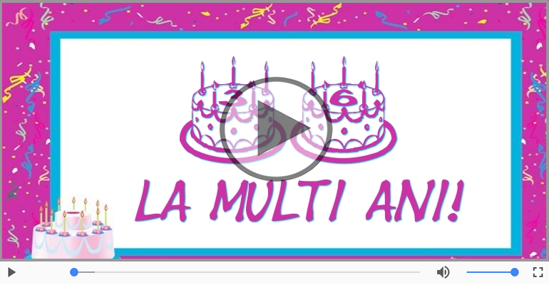 La multi ani 36 ani! Melodia: La multi ani versiunea originala!