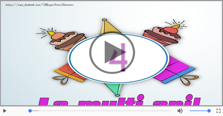 La multi ani, 4 ani!