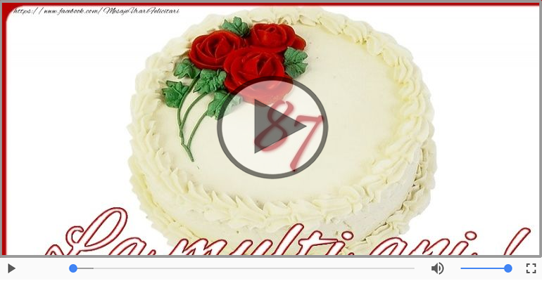 Happy Birthday, 87 ani!