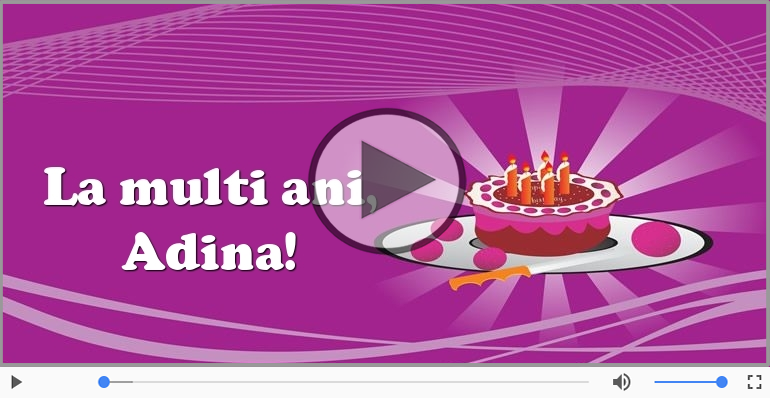 It's your birthday, Adina! La multi ani!