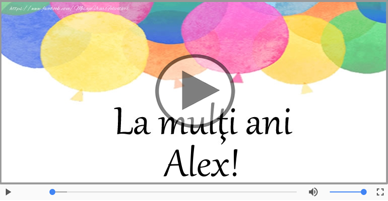 La multi ani, Alex!