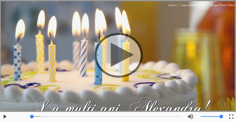 La multi ani, Alexandra! Happy Birthday Alexandra!