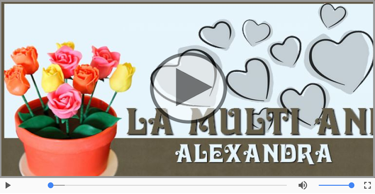 Cantec de la multi ani pentru Alexandra!