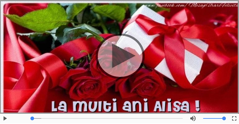 La multi ani cu sanatate, Alisa!