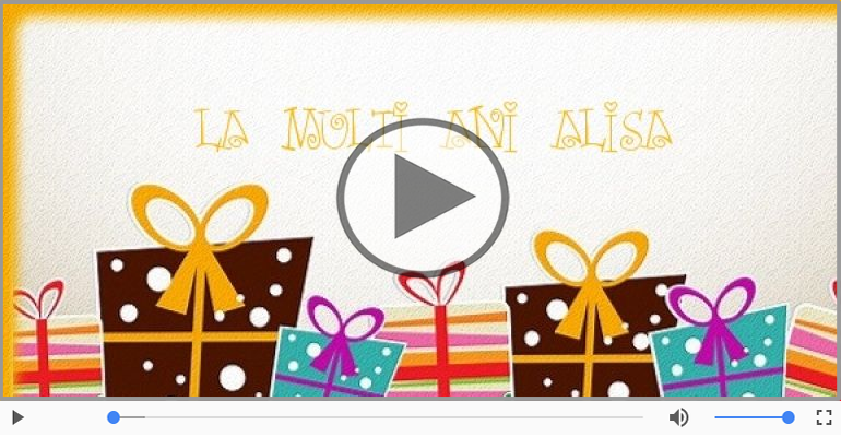 La multi ani, Alisa!