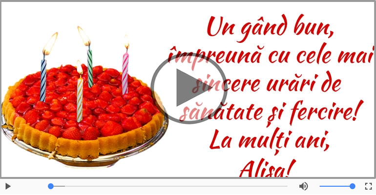 La multi ani, Alisa!