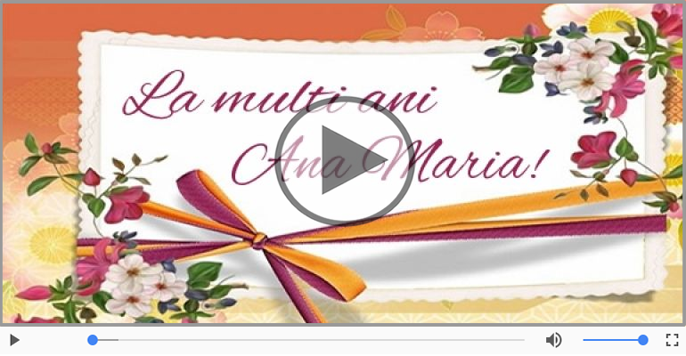 Happy Birthday Ana Maria!