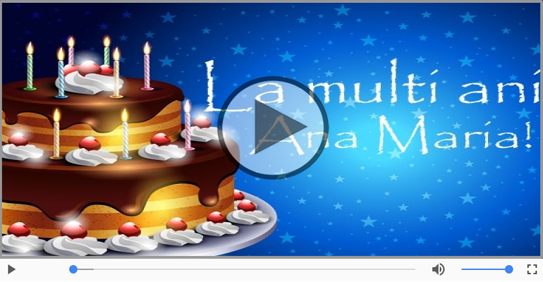 Happy Birthday to you, Ana Maria!