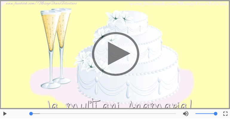 Felicitare muzicala - Happy Birthday Anamaria!