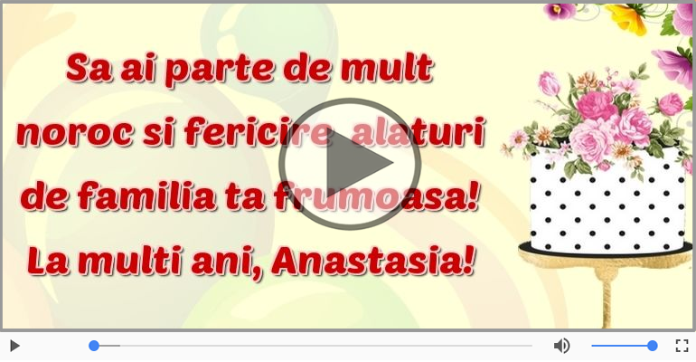 Happy Birthday Anastasia!