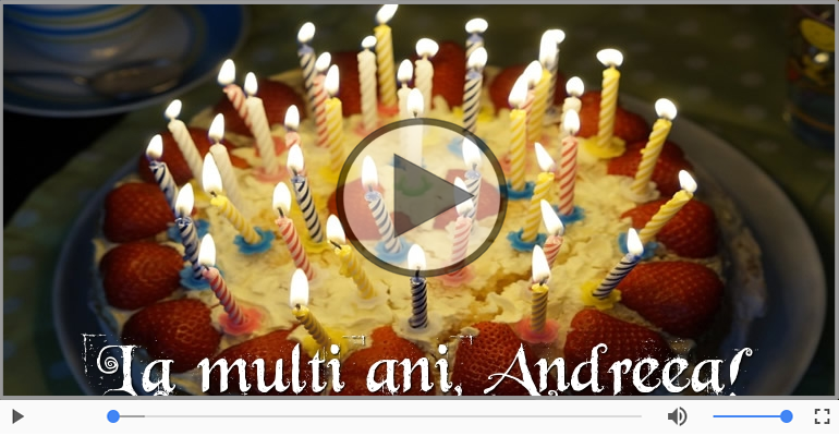 It's your birthday, Andreea! La multi ani!