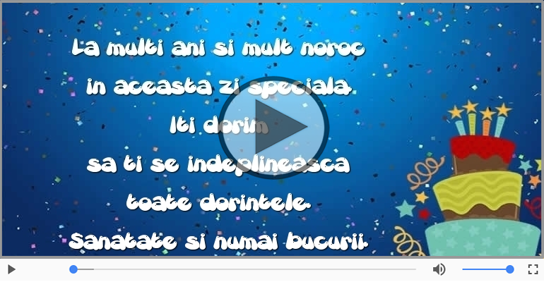 La multi ani si mult noroc