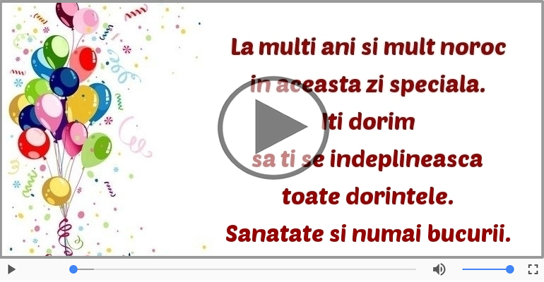 La multi ani si mult noroc