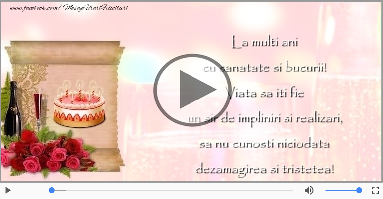 La multi ani cu sanatate si bucurii!