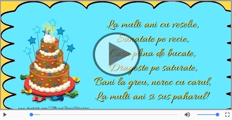 La multi ani si sus paharul!