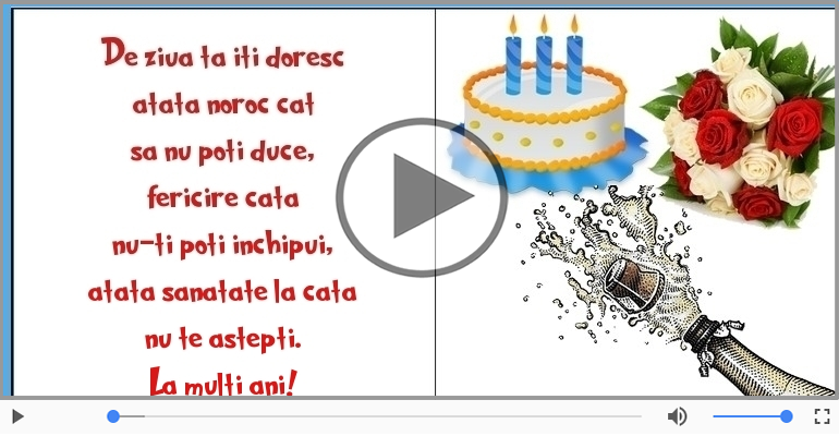 De ziua ta iti doresc...