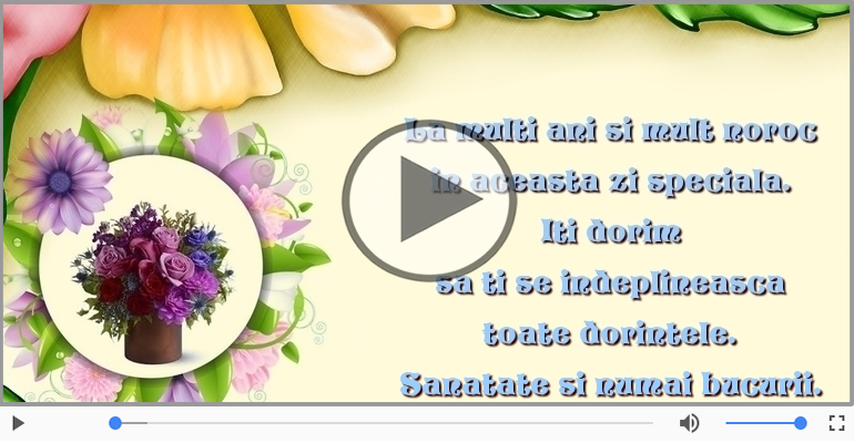 La multi ani si mult noroc