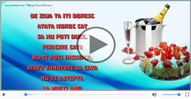 De ziua ta iti doresc...