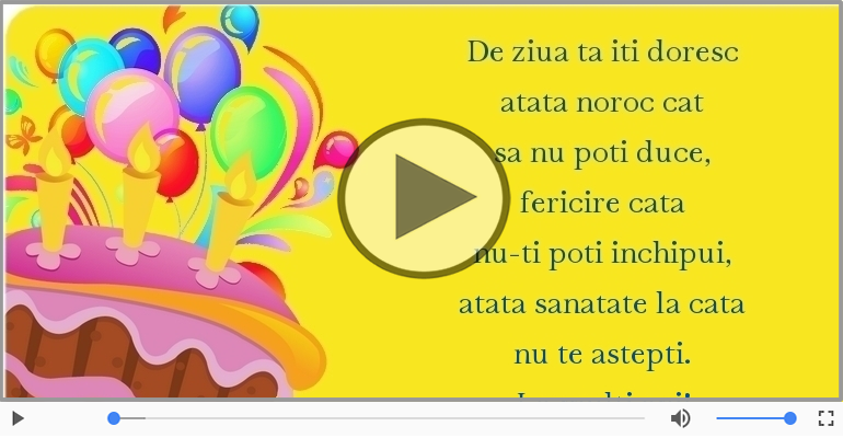 De ziua ta iti doresc...