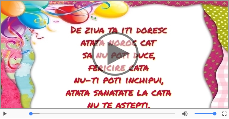 De ziua ta iti doresc...