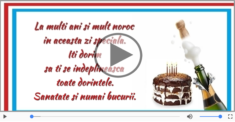 La multi ani si mult noroc