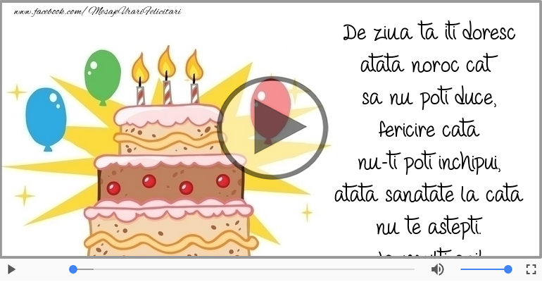 De ziua ta iti doresc...