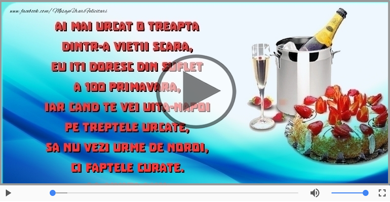 Eu iti doresc din suflet a 100 primavara! La multi ani!