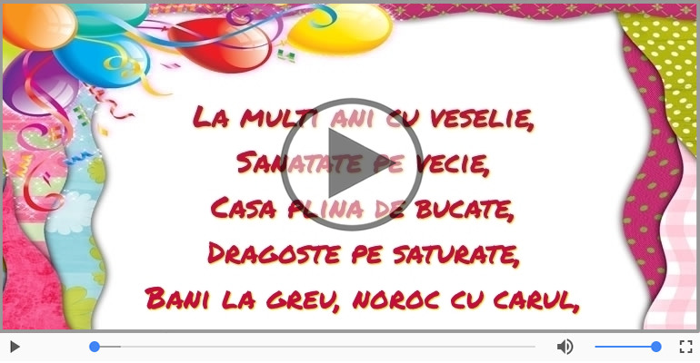 La multi ani si sus paharul!