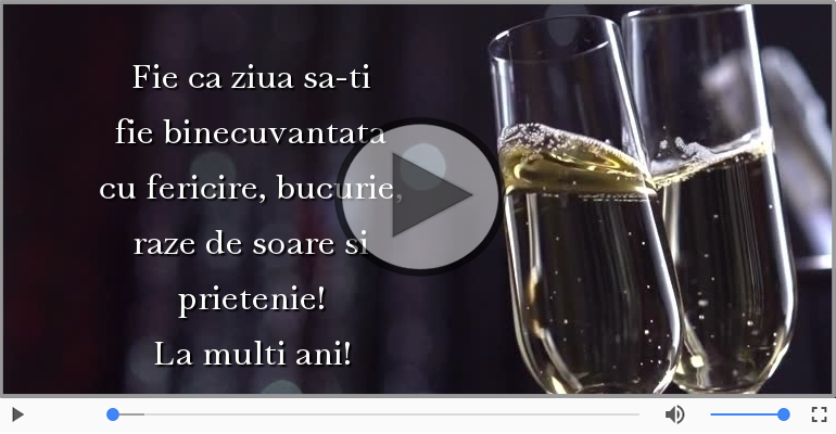 Fie ca ziua sa-ti fie binecuvantata ... La multi ani!