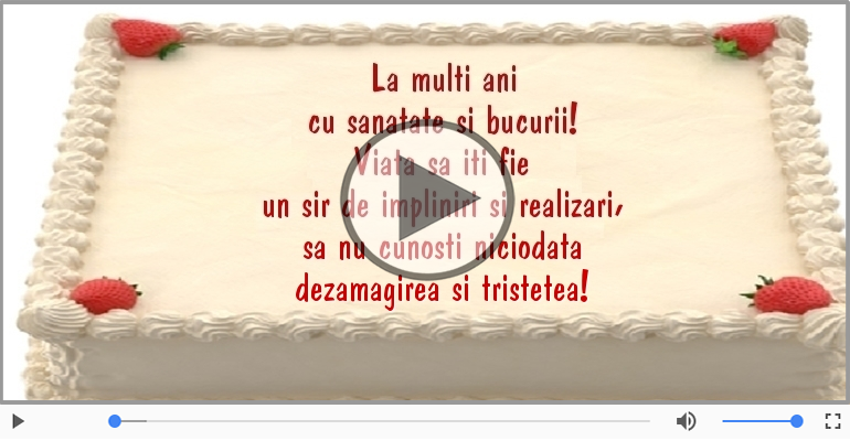 La multi ani cu sanatate si bucurii!