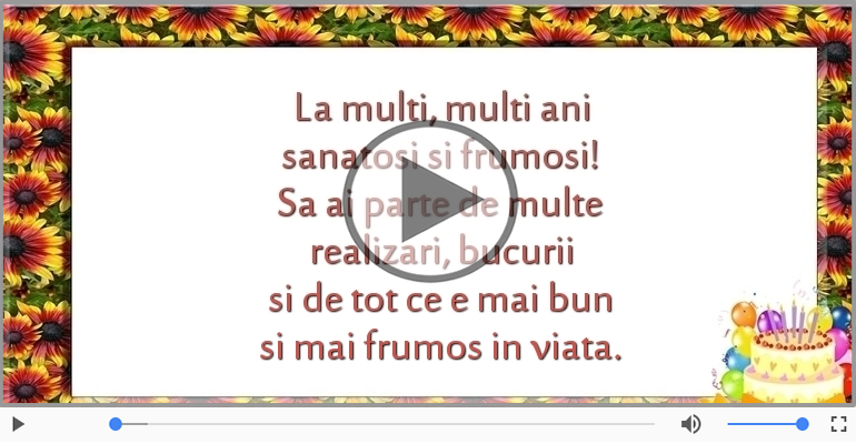 La multi, multi ani sanatosi si frumosi!