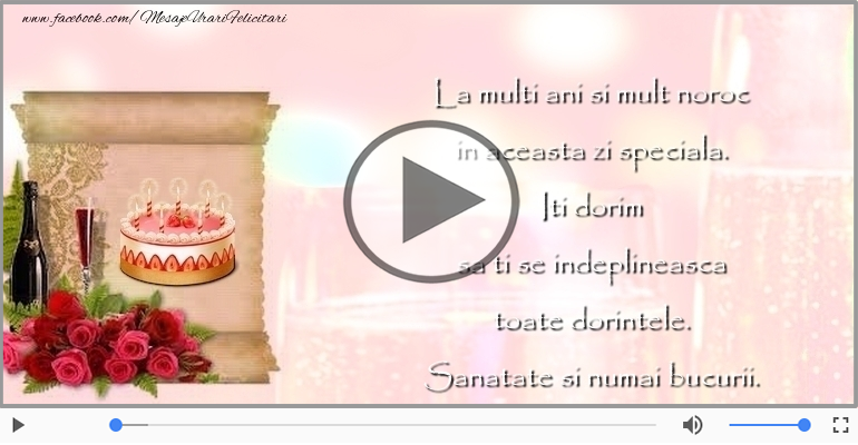 La multi ani si mult noroc