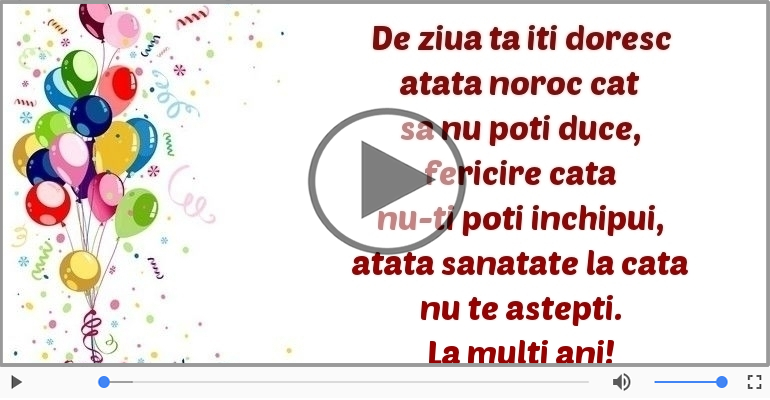 De ziua ta iti doresc...