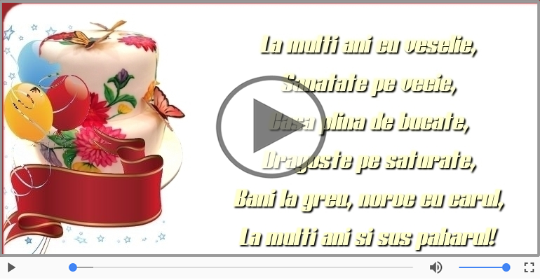 La multi ani si sus paharul!