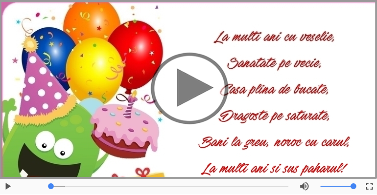 La multi ani si sus paharul!