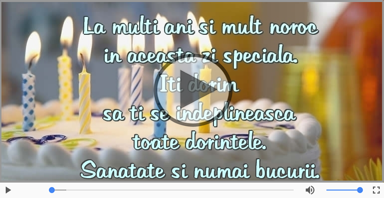 La multi ani si mult noroc