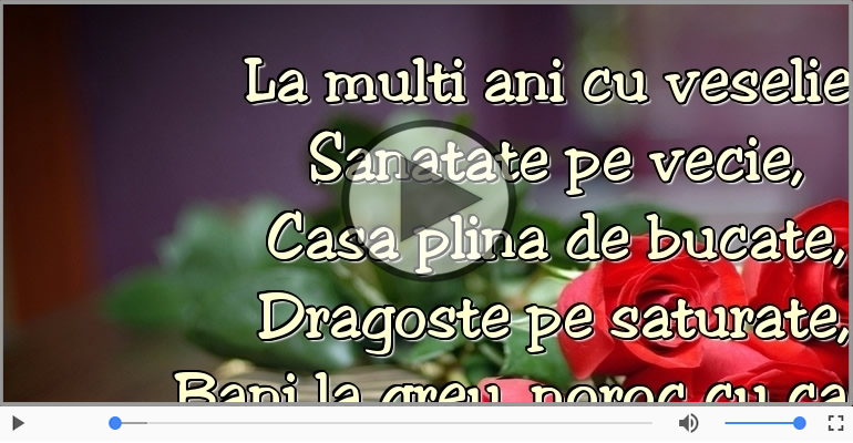 La multi ani si sus paharul!