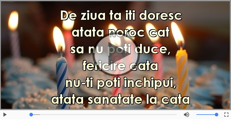De ziua ta iti doresc...