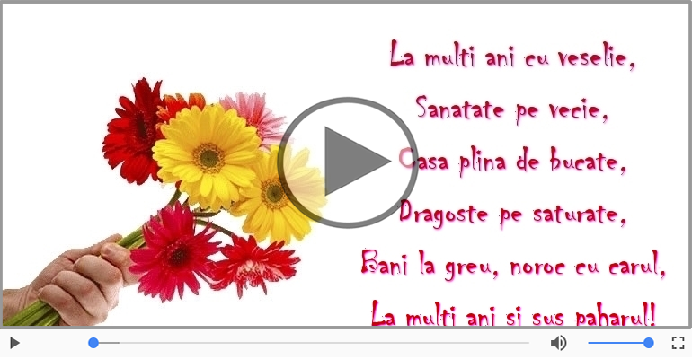 La multi ani si sus paharul!