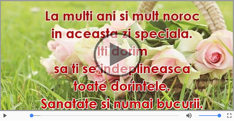 La multi ani si mult noroc